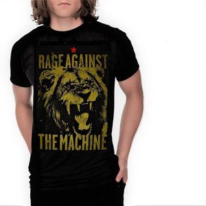 Rage Against The Machine Lion RATM metal funk rock Official T-Shirt L NWT